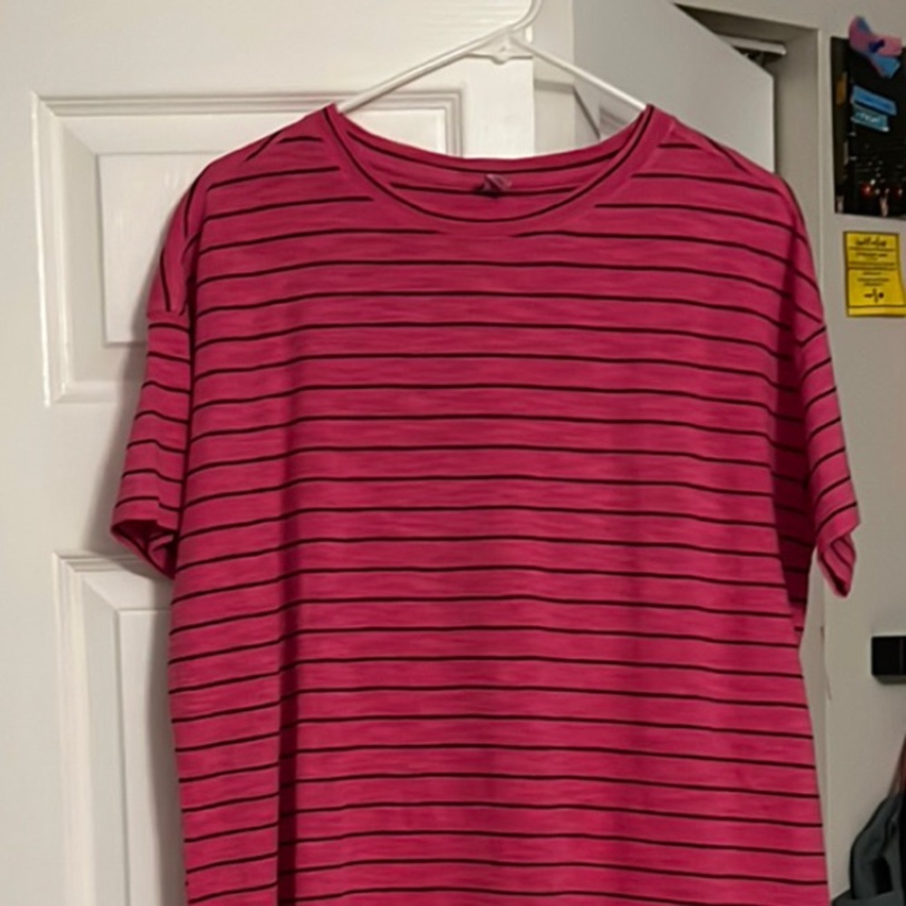 pink striped dress from old navy